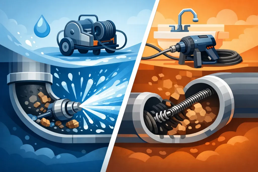 Hydro Jetting vs Drain Snaking: Which Works?